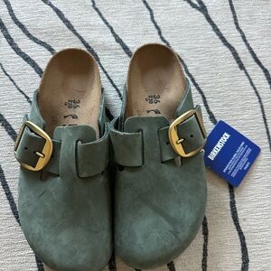 Birkenstock Big Buckle Boston Clogs- THYME